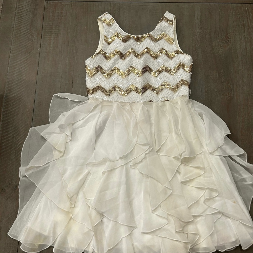 Evening sequin girls dress
